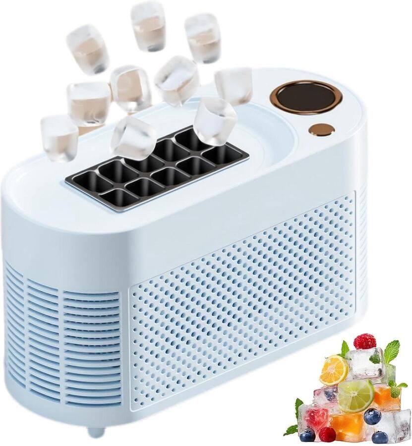 IJsmachine IJsmaker Dranken Koelen Snelle IJsblokjes 10 Kubus Per Keer Blauw