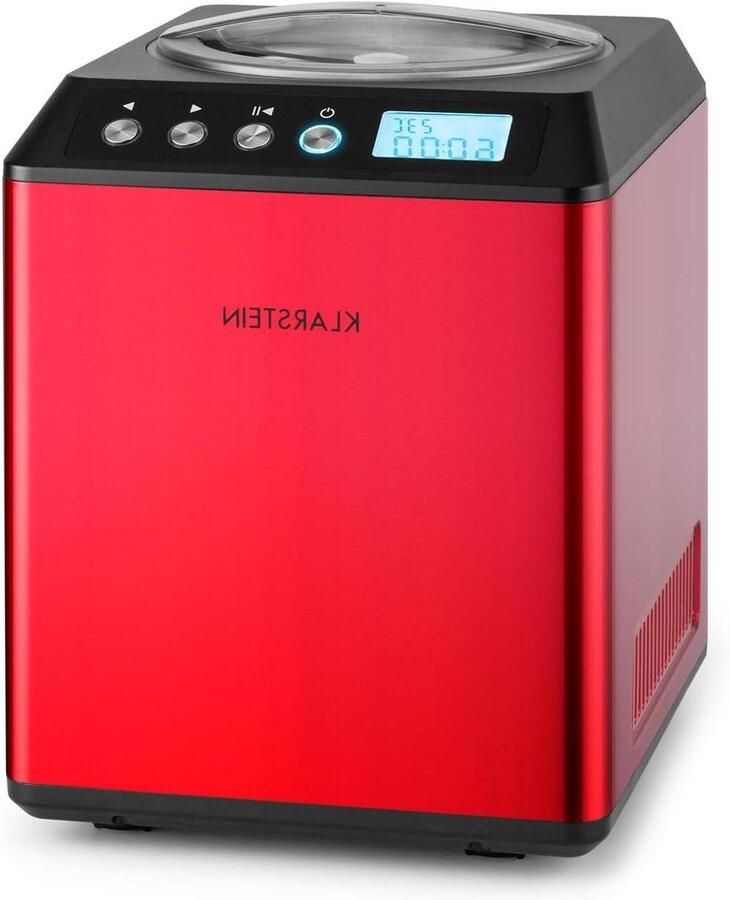 IJsmachine Ijsmaker Zelf IJs Maken Krachtige Compressor 2 Liter Rood
