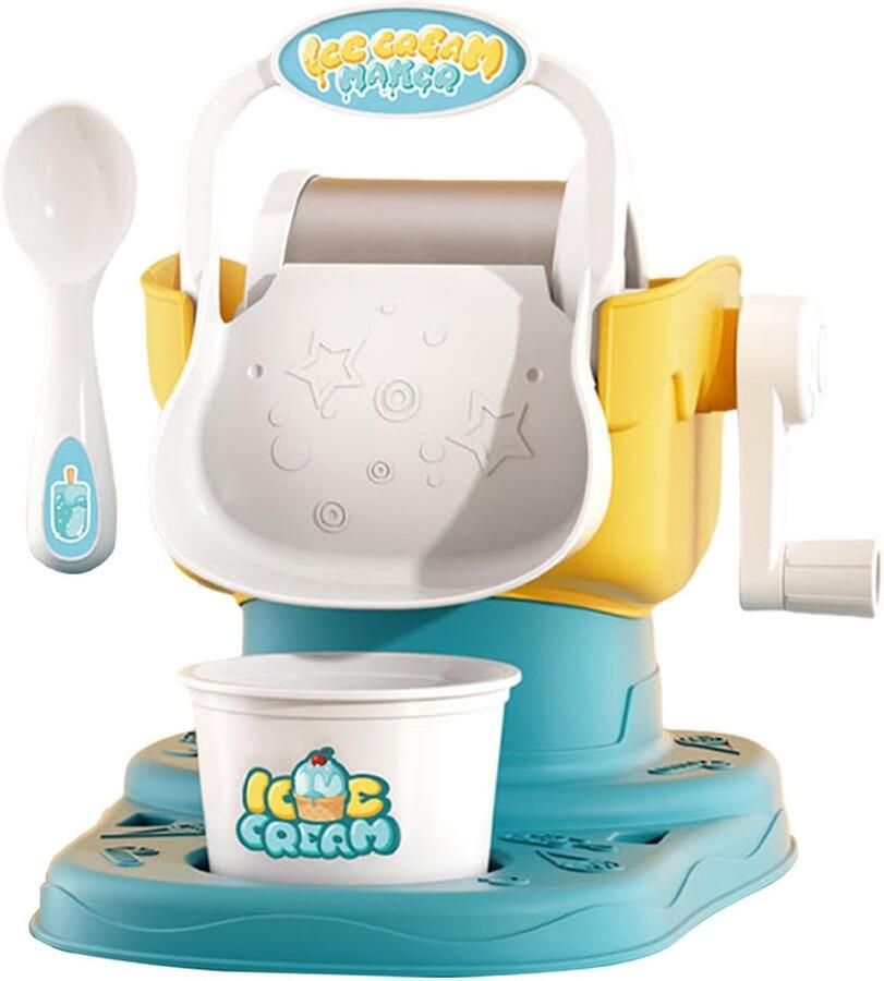Ijsmachine Kinderen Yoghurt Maker Zelf IJs Maken Stimuleert Creativiteit 17.5x22.1x19.2cm Meerkleurig