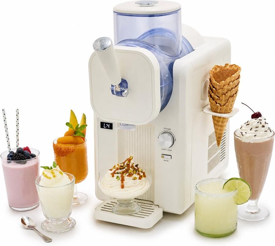 IJsmachine met Compressor 1 8L – 15-in-1 – IJs en Slush in 15 Min – Zelfreinigend – 6 Programma s