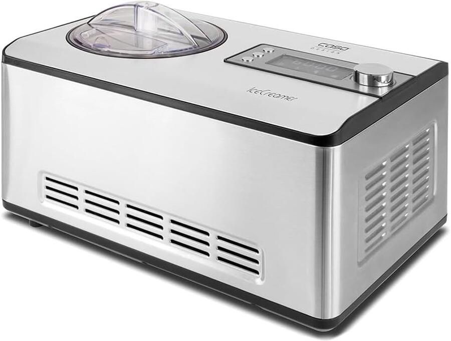IJsmachine met Compressor 2 Liter 2-in-1 Ijsmachine en Yoghurtmachine Zelfvriezende Ijsmaker voor Roomijs Sorbet Frozen Yoghurt en Dessert Koelen Vooraf Niet Nodig