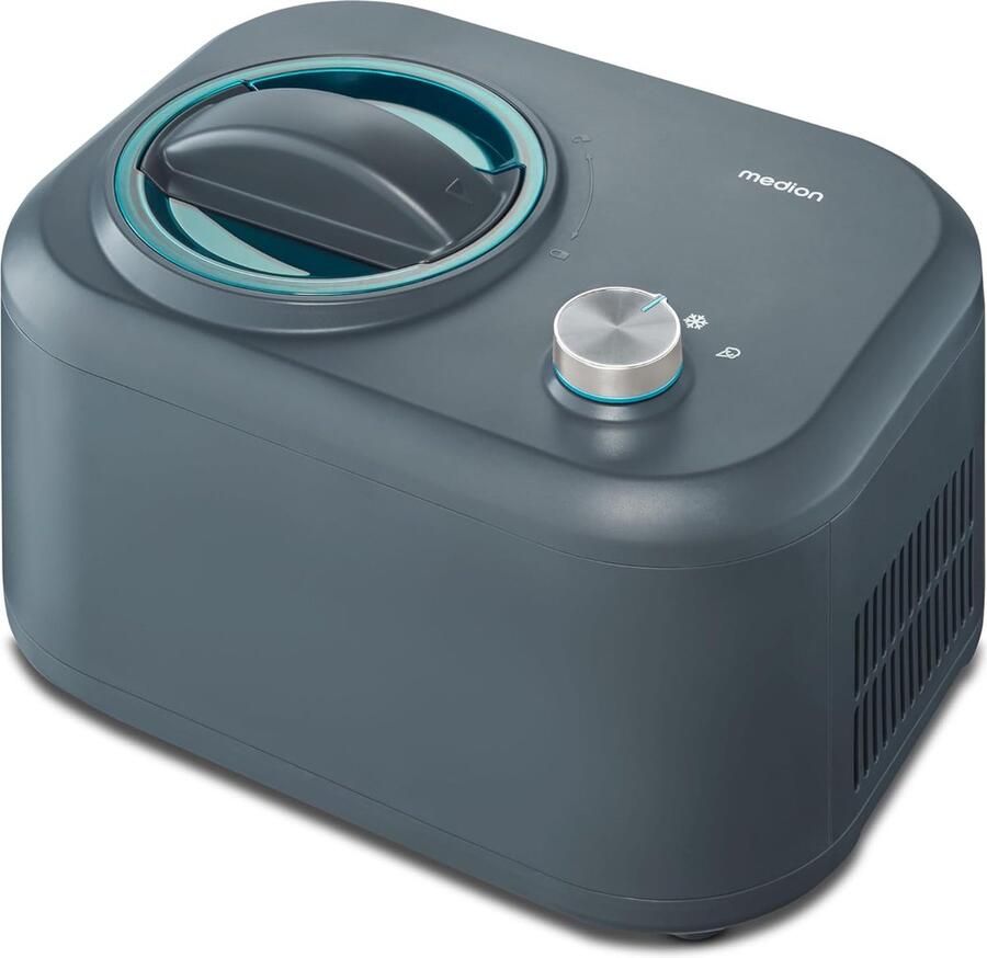 Ijsmachine met compressor Bereid ijs frozen yoghurt & sorbet 1 liter 100 watt Aluminium ijscontainer Geen voorkoeling nodig MD 10169 Beste prijs