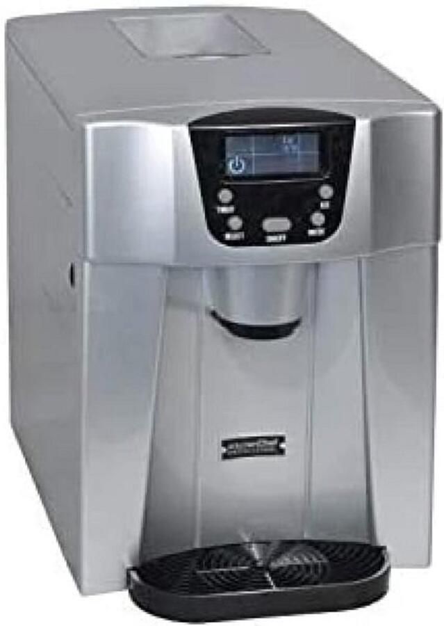 IJsmachine met waterdispenser 12kg per 24 uur RVS-kleur
