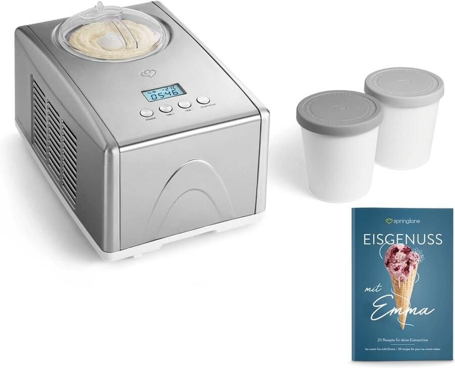 IJsmachine met Zelfkoelende Compressor 1 5 Liter RVS