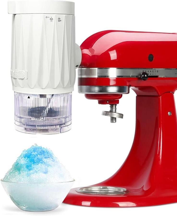 IJsmachine Opzetstuk Geschaafd IJs Desserts Maken Inclusief 10 IJsvormen 1.68 kg Wit
