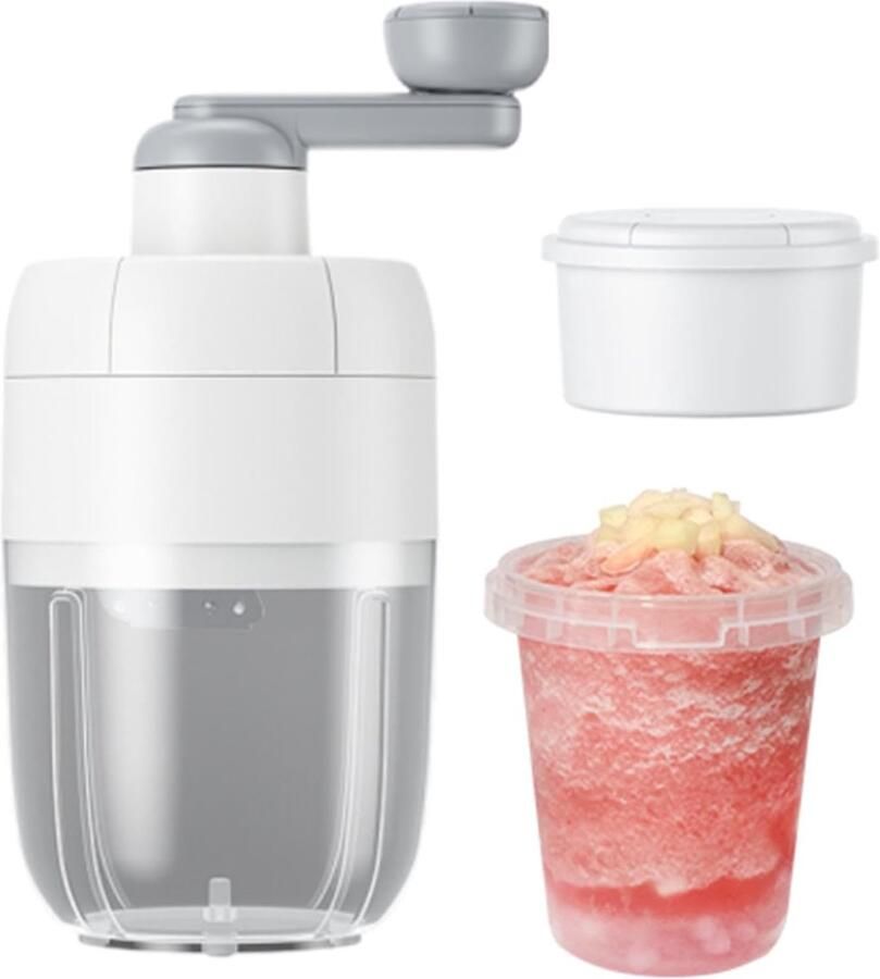 IJsmachine Schaafijsmaker Sneeuwkegel Cocktails Smoothies Feestjes Handmatig Draadloos Draagbaar 12.5 x 12.5 x 26.4 cm