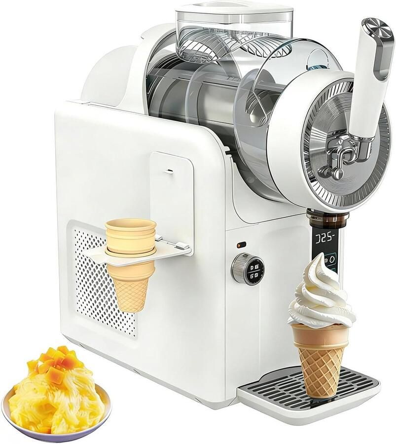 IJsmachine Slushmaker Slushmachine Bevroren Drankjes Maken Ijsvrije Werking Compressor 1.8 Liter zwart