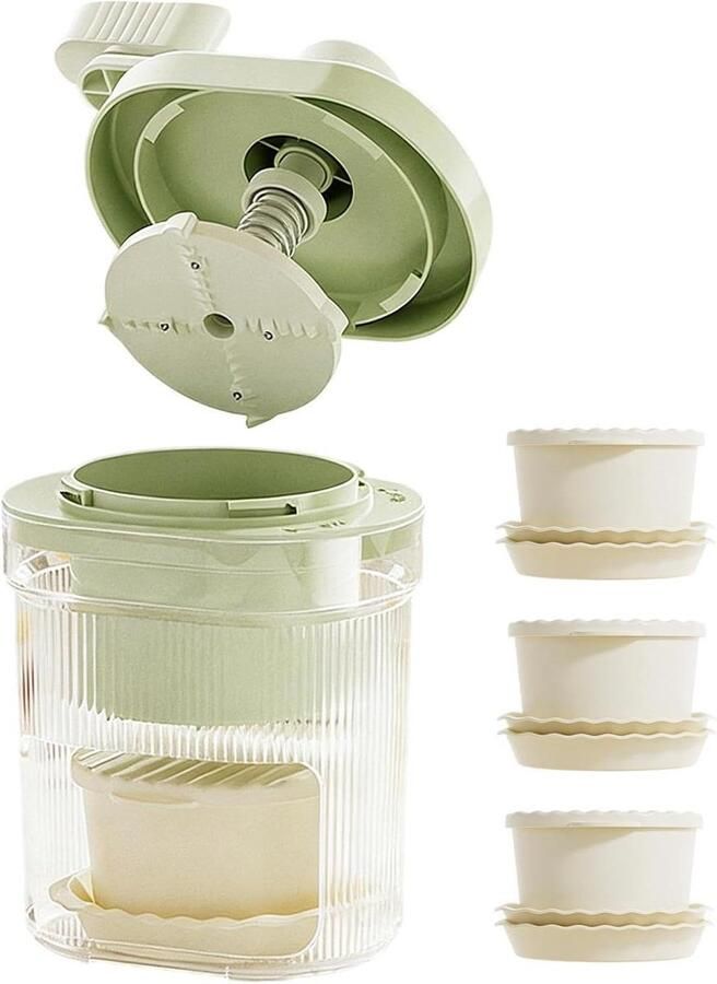 IJsmachine Sneeuwkegelmaker Desserts Maken Handmatig Bedienbaar 12x23cm Wit
