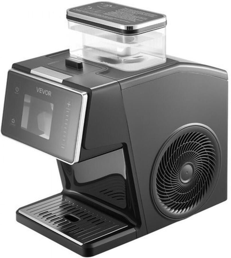 Ijsmachine Sneeuwvlok 20 Kg Per Dag 170 W Vermogen 0 8 L Tankinhoud Roestvrij Staal En ABS Voor Thuis En Kleine Evenementen