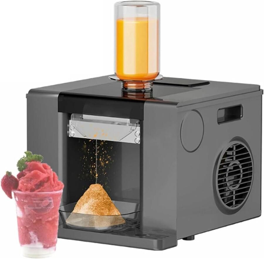 IJsmachine Sneeuwvlok Bingsu Maker Commercieel Gebruik Automatische Reiniging 60 kg per dag Zwart