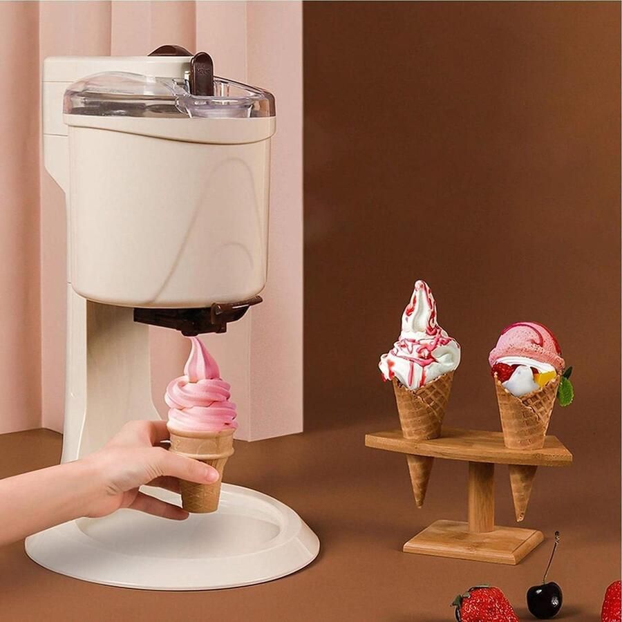IJsmachine Soft Serve Maker Zelfgemaakte Desserts 10 Minuten Bereiding N.v.t. Wit