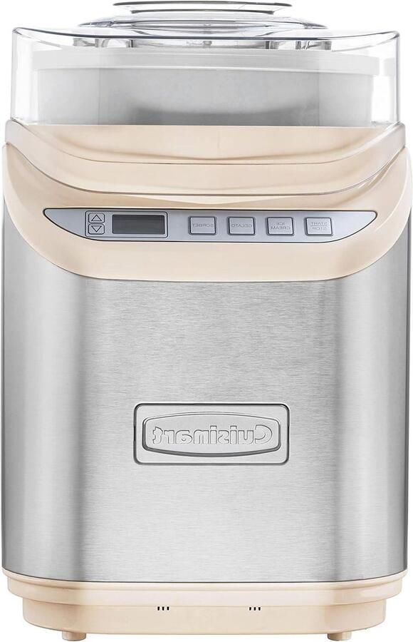 IJsmachine Sorbetmaker Gelato Zelf ijs maken 2 liter capaciteit 20 minuten Crème