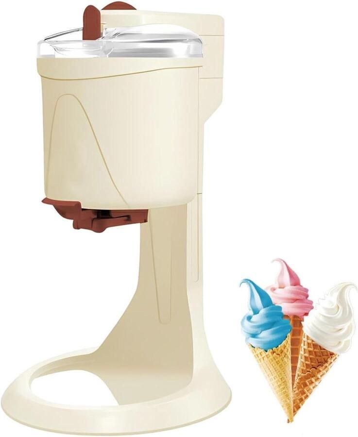Ijsmachine Thuis Dessert Maker Zelf Desserts Maken Voorgevroren Kom 1 Liter Capaciteit One Color