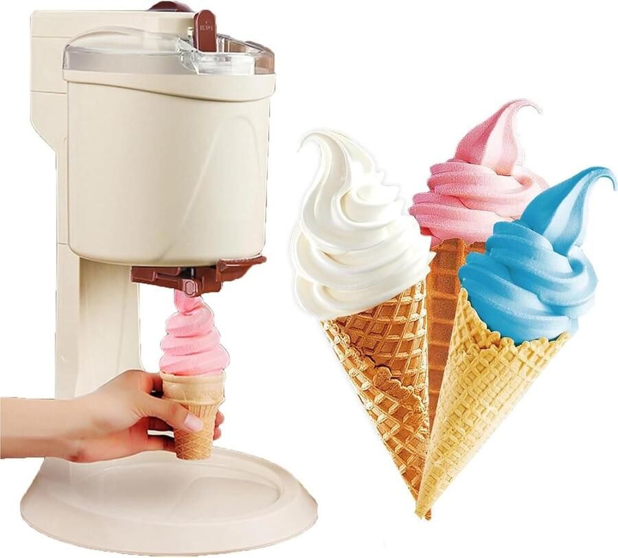 IJsmachine Thuis Dessertmaker Zelf IJs Maken Snelle Bereiding 10 Minuten 1000ml Capaciteit