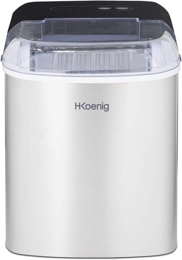 IJsmachine voor 12 kg ijsblokjes per dag Compacte draagbare ijsmaker 2 formaten