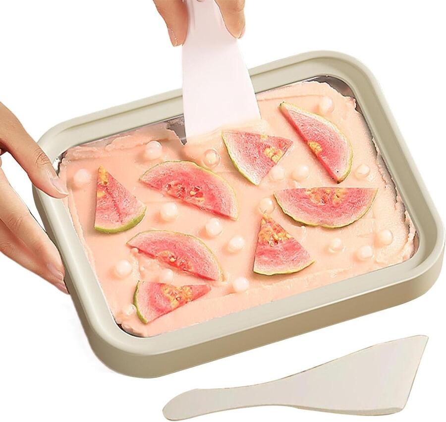 IJsmachine voor thuis Rolled ice maker Desserts Maken Roestvrij staal 26 x 21 x 3.8 cm