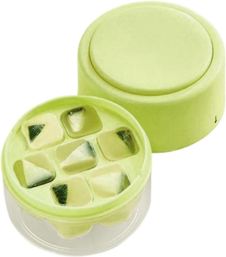 IJsmachine Vriezer Kleine Bak Dranken Koelen Eenvoudige Eject 7.6x7.3 cm Groen