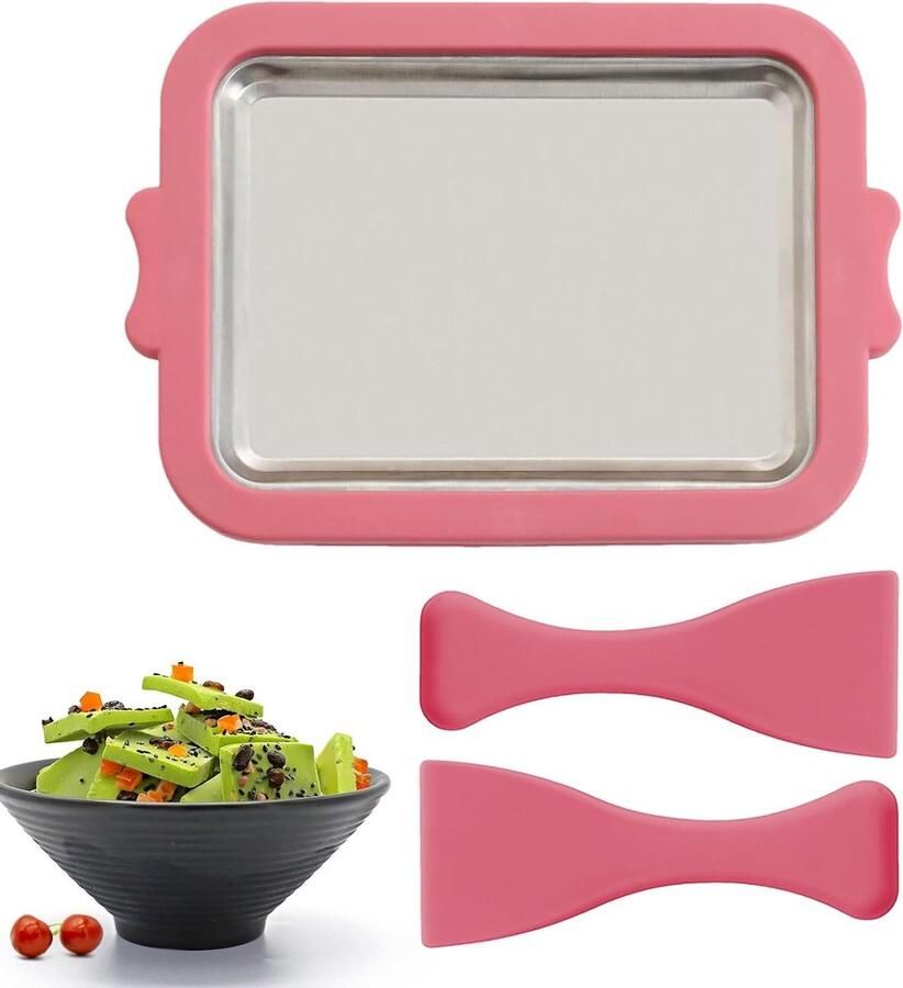 IJsmachine Yoghurtmachine Dessertmaker Desserts Maken Snelle Koeling 24.5x17.5 cm Veelkleurig