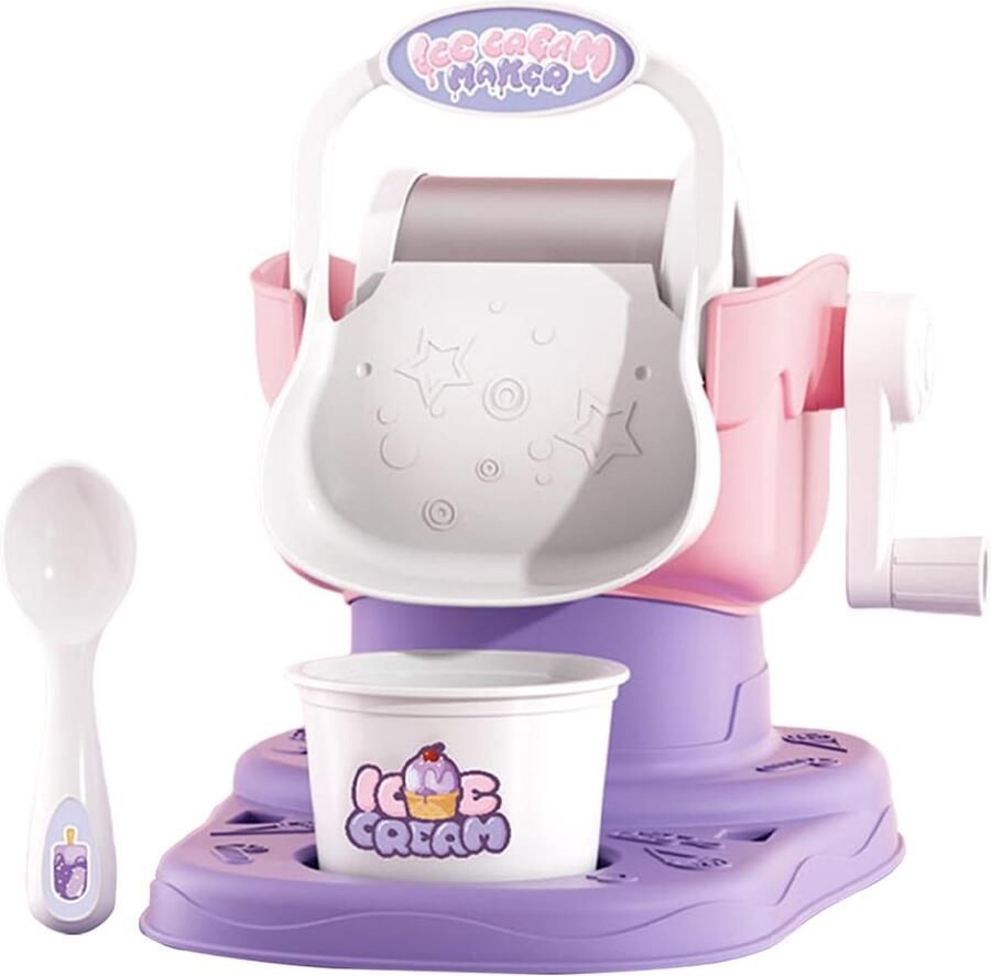 IJsmachine Yoghurtmaker Dessertmachine Thuis Zelf Desserts Maken Kindvriendelijk Design 226 cm Roze