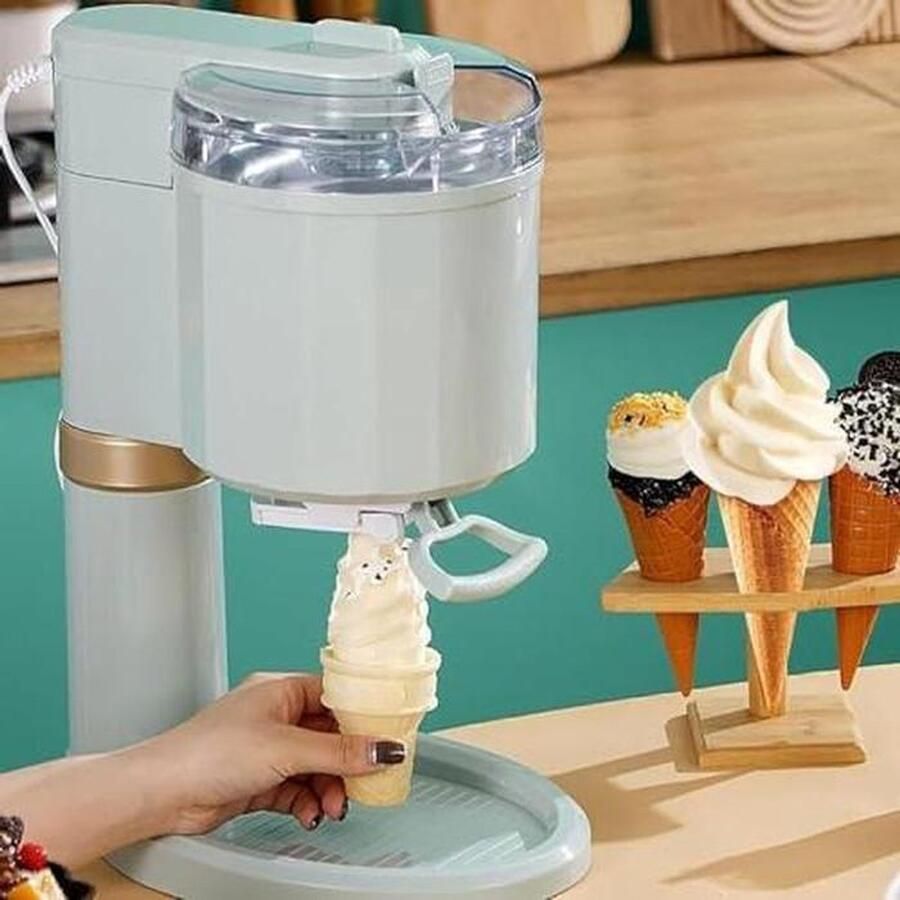IJsmachine Yoghurtmaker Dessertmaker Thuis Zelf Bevroren Laten Automatisch Compact 1 Liter Wit