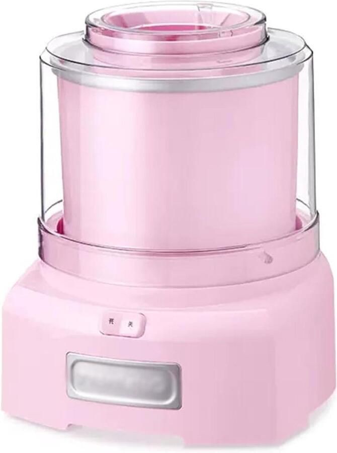IJsmachine Yoghurtmaker Sorbetmaker Desserts Maken Dubbel Geïsoleerde Kom 233x286x23cm Roze