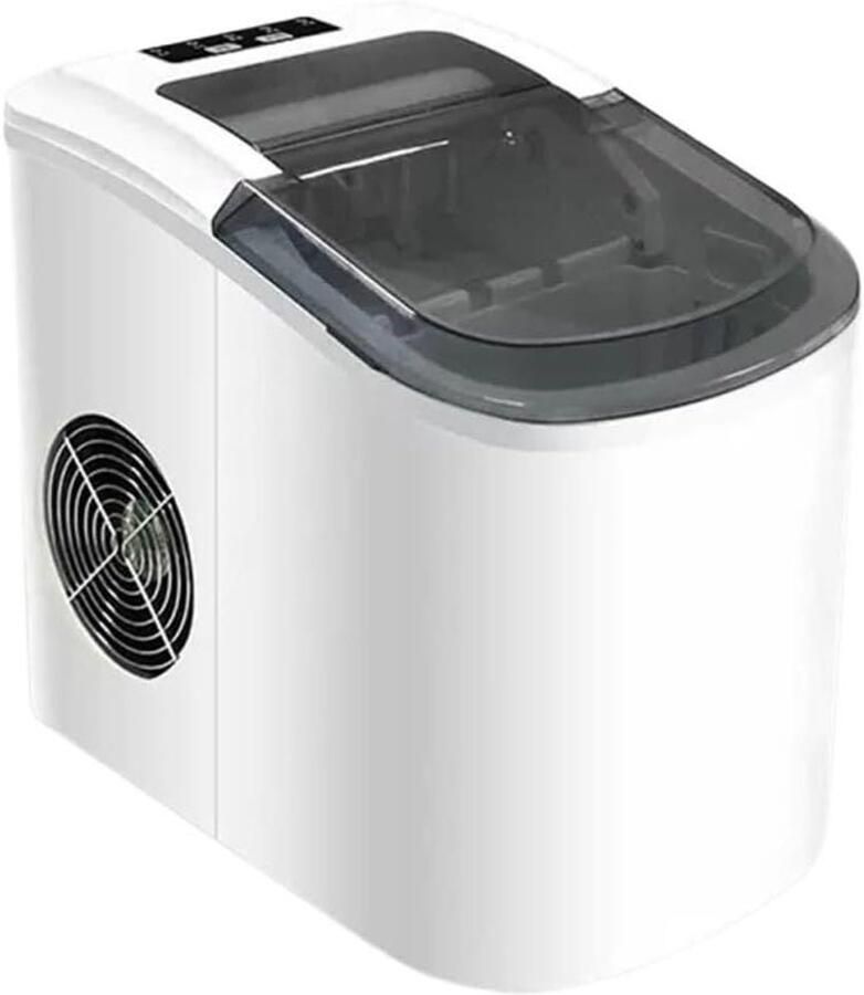 IJsmaker Aanrecht IJsmachine Portable Drankjes Koelen Snel IJs Maken 15 kg per dag Zilver