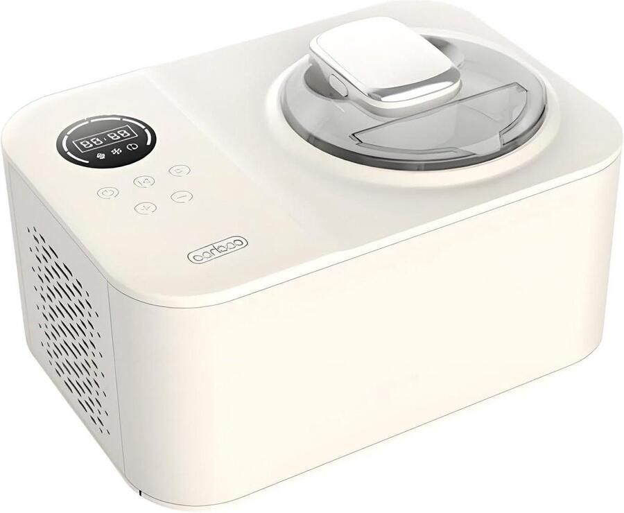 IJsmaker Dessertmaker Zelfgemaakte Lekkernijen Snelle Desserts Maken Geen Voorvriezen Nodig 12 Liter Capaciteit Gebroken Wit