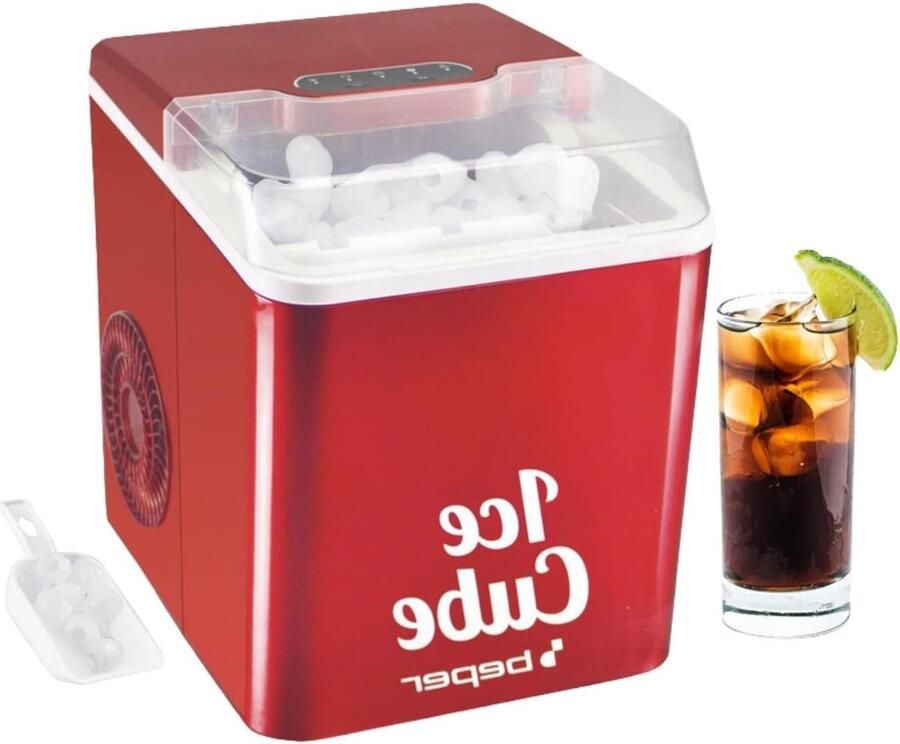 IJsmaker IJsblokjesmachine Drankjes Koelen Zelfreinigend 12kg Per Dag Zilver