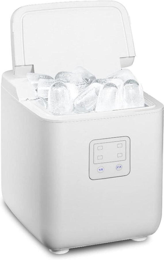 IJsmaker IJsmachine Drankjes Koelen Automatisch Zelfreinigend 15kg Per Dag Zilver