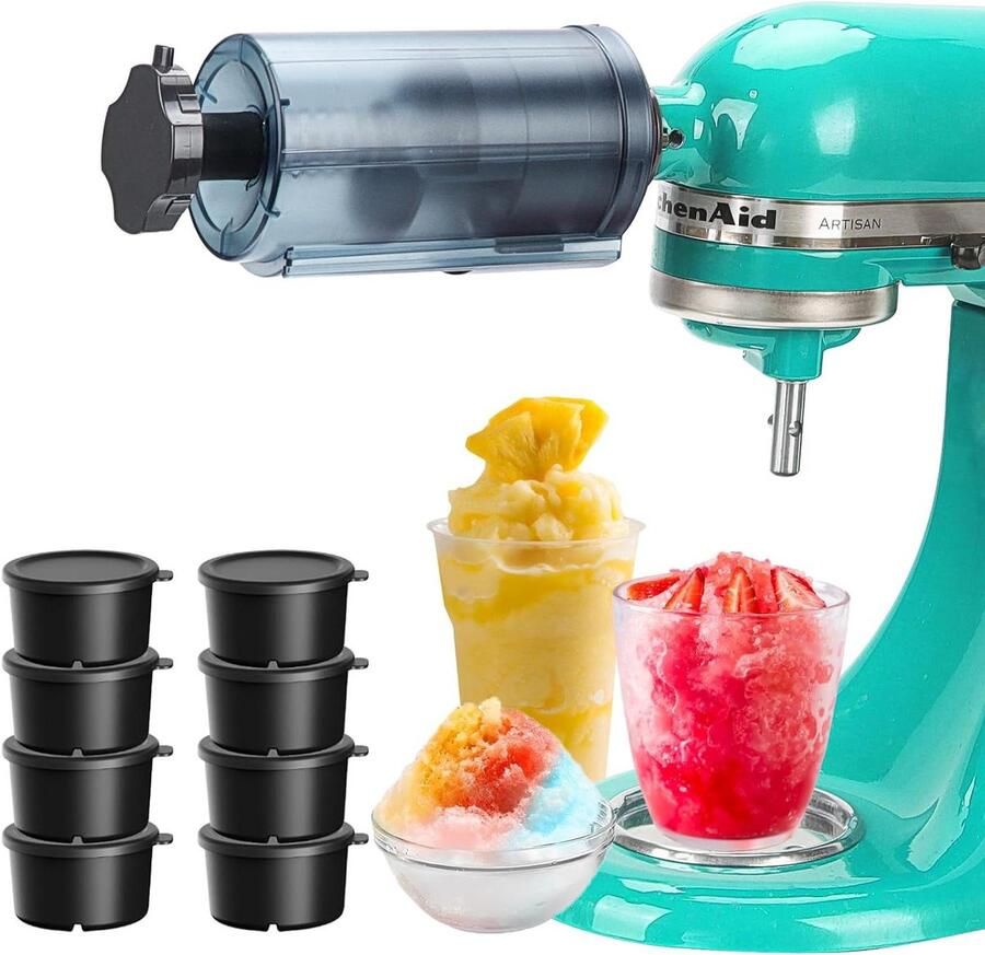 IJsopzetstuk Mixer Sneeuwcone Machine Desserts Maken Inclusief Vormen 30 x 21 x 10 cm Blauw
