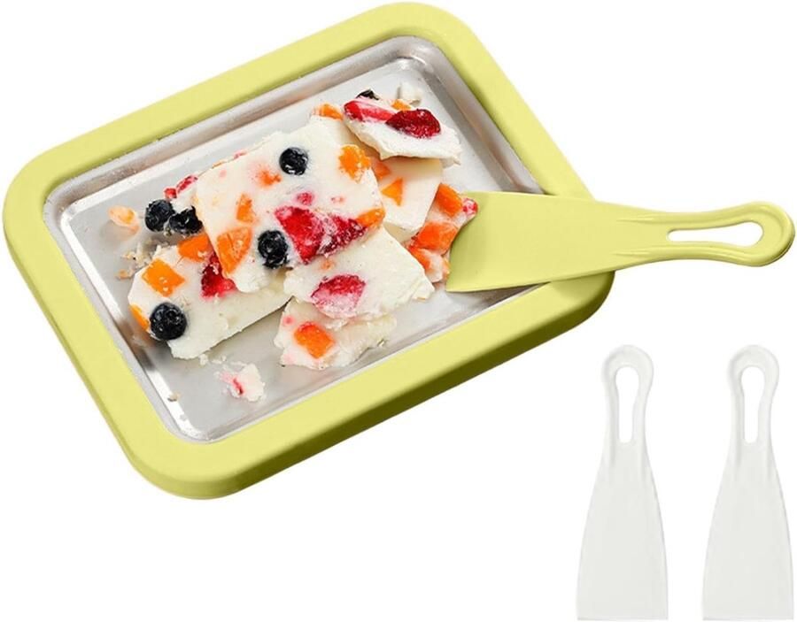 Ijsrol Machine Dessert Maker Zelf IJs Maken Duurzaam RVS Systeem 22.6 x 17.5 cm Groen