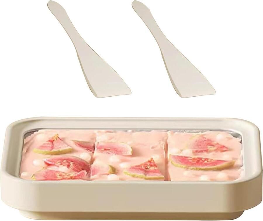IJsrol Maker Dessert Plaat Thuis Desserts Maken Geen Elektriciteit Nodig 20.5 cm Wit