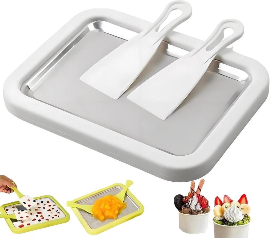 IJsrol Maker Zelfgemaakt IJs Kinderen Verrassen Veilig Werken Wit