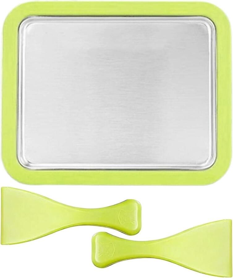 IJsroller IJsmachine Dessertmaker Desserts Maken Roestvrij Staal 26 x 21 cm Groen