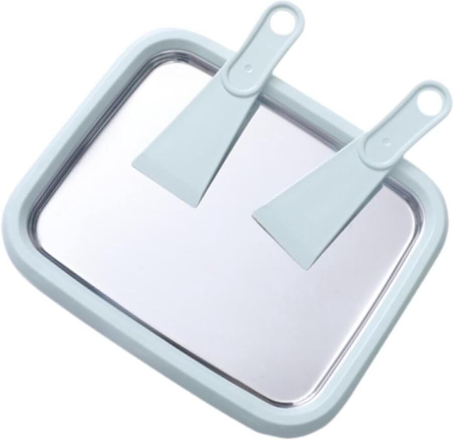 IJsroller Machine IJsmaker Dessert Feestjes Zomer Roestvrij Staal 25x21x5 cm