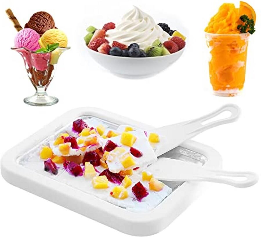 IJsroller Maker voor Zelfgemaakt Gerold IJs met Spatels