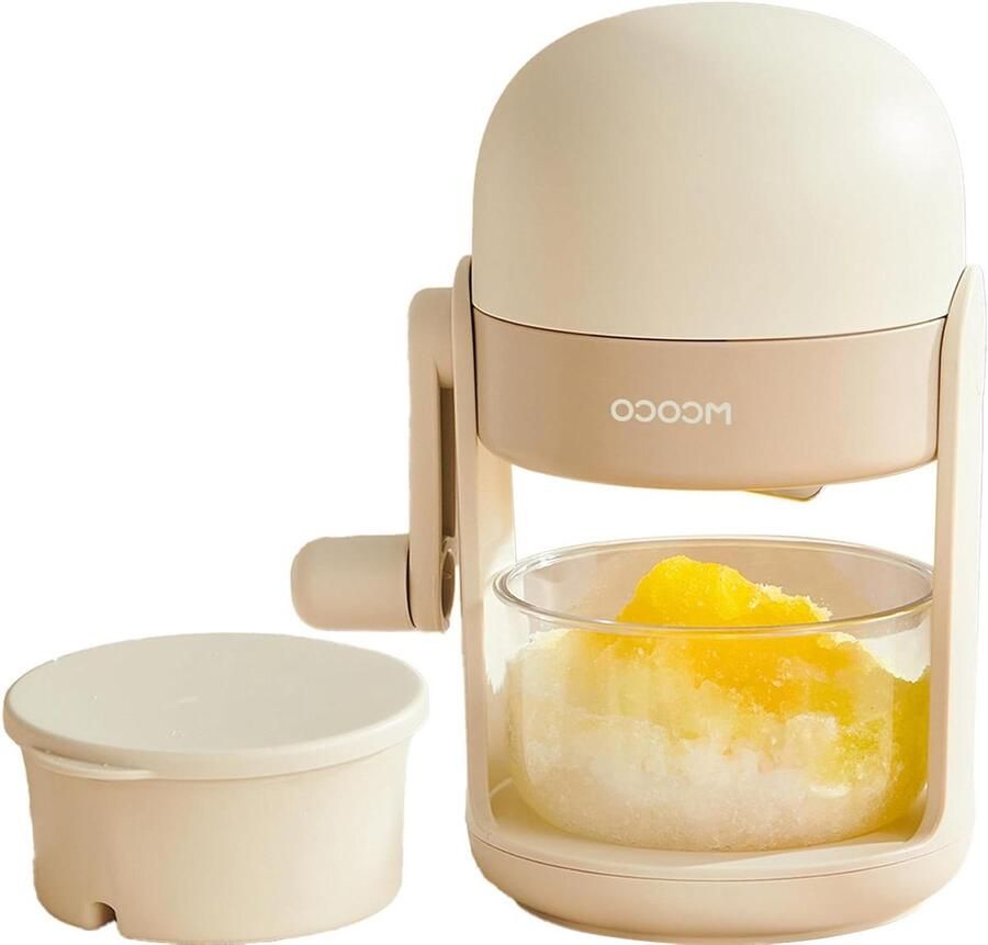 IJsschep Machine Sneeuw Kegel Maker Desserts Maken Dubbele Kleur IJsvorm 4.2 Inch Kom Wit