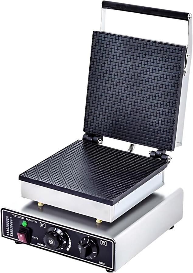 Ijswafel Maker Wafelijzer Ijscones Krokante Vellen Maken Instelbare Temperatuur Timer 1200W One Color