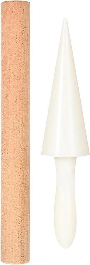Ijswafelroller Set Dessert Gereedschap Zelf Wafels Maken Ergonomisch Ontwerp 2 Stuks Multicolor