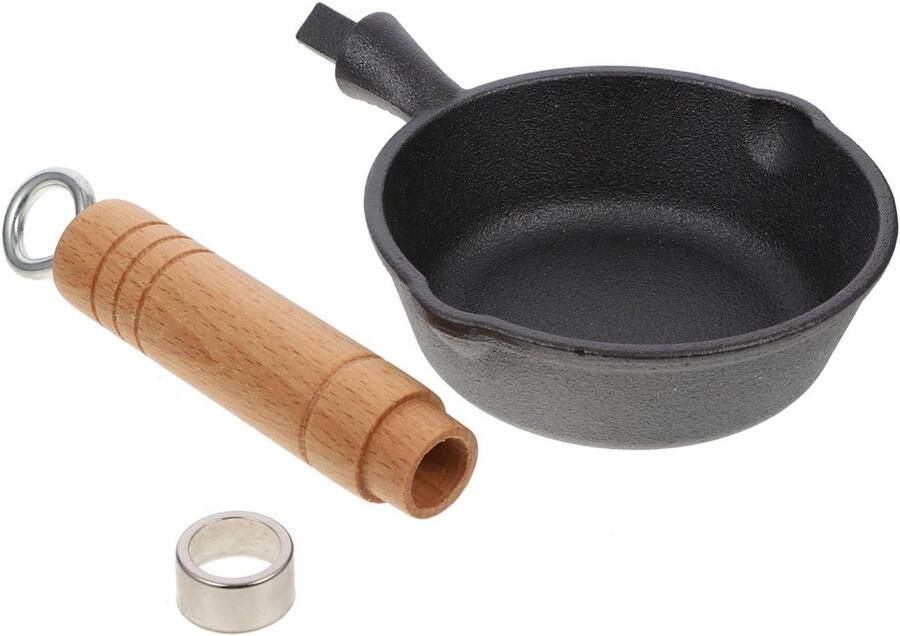 Ijzeren Koekenpan Boter Smeltpan Melkpan Eenvoudig Koken Gelijkmatige Verwarming 29.5X12CM Kleur