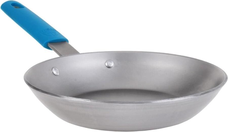 IJzeren Koekenpan Smeedijzeren Pan Braadpan Aanbraden en Braden Natuurlijke Antiaanbaklaag Ø 20 cm Zwart