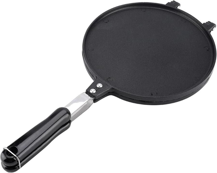 IJzeren Kookplaat Wafel Loempia Pan Maker Zelf Snacks Maken Non Stick Coating 45 x 24 cm