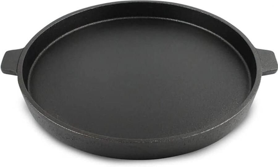 IJzeren pan Grote koekenpan Thuis koken Binauraal ontwerp 40 cm Zwart