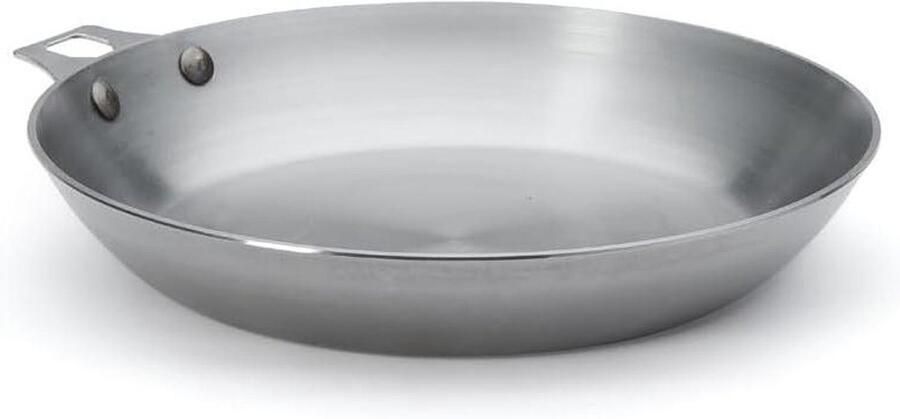 IJzeren pan Koekenpan Koken op inductie Ovenbestendig 28 cm Zilver