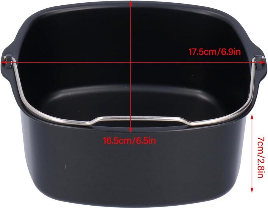 IJzeren Taartpan voor Airfryer Accessoire 18cm Cakevorm Geschikt voor HD9925 HD9860 HD9905 - Foto 1
