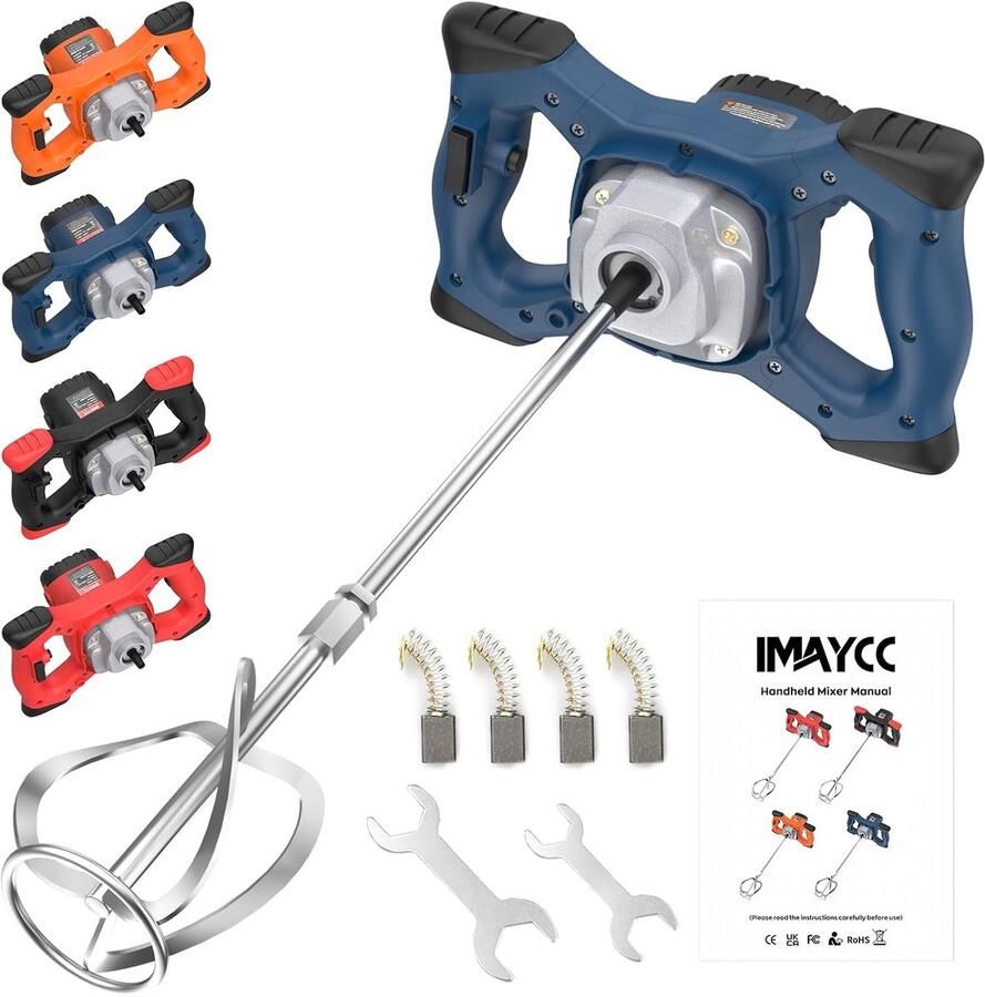 IMAYCC Mortar stirrer 2100 W concrete mixer 6 speed agitator concrete whisk mortar mixer m14 stirrer mortar ShopVlot