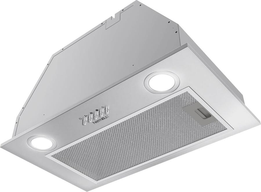 Inbouw Afzuigkap 52cm 750 m³ u Zuinige LED Verlichting Afvoer & Recirculatie