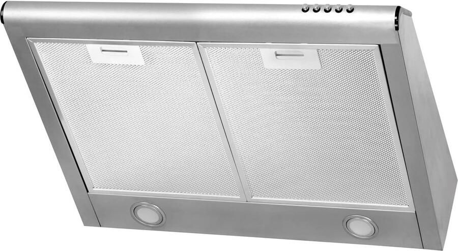 Inbouw Afzuigkap RVS 60 cm met LED Verlichting – Krachtige Afvoer en Circulatie