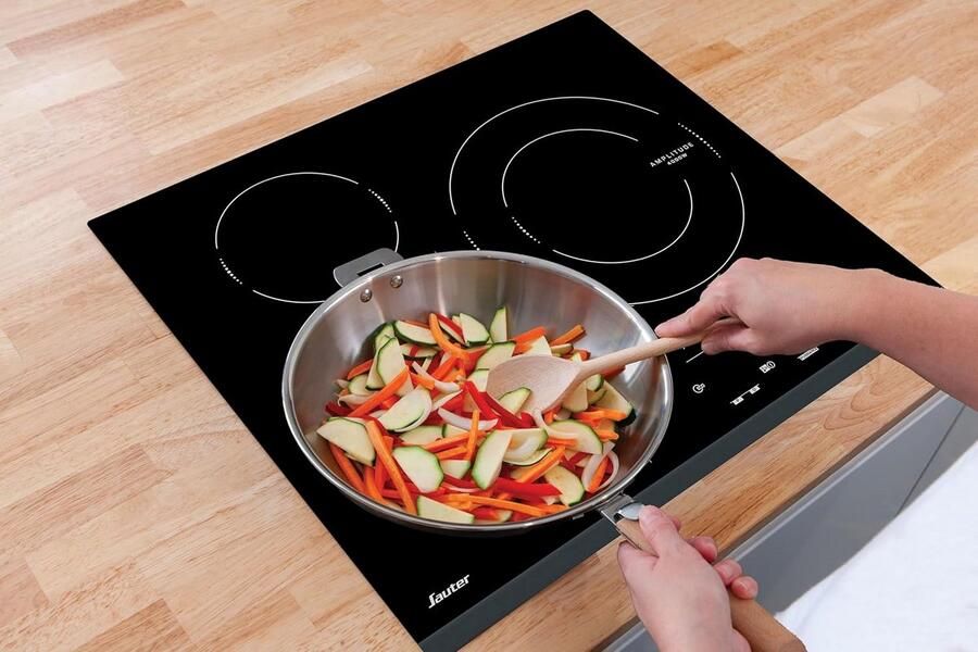 Inbouw Inductie Kookplaat 3 Zones 7200W Zwart Eenvoudig Koken