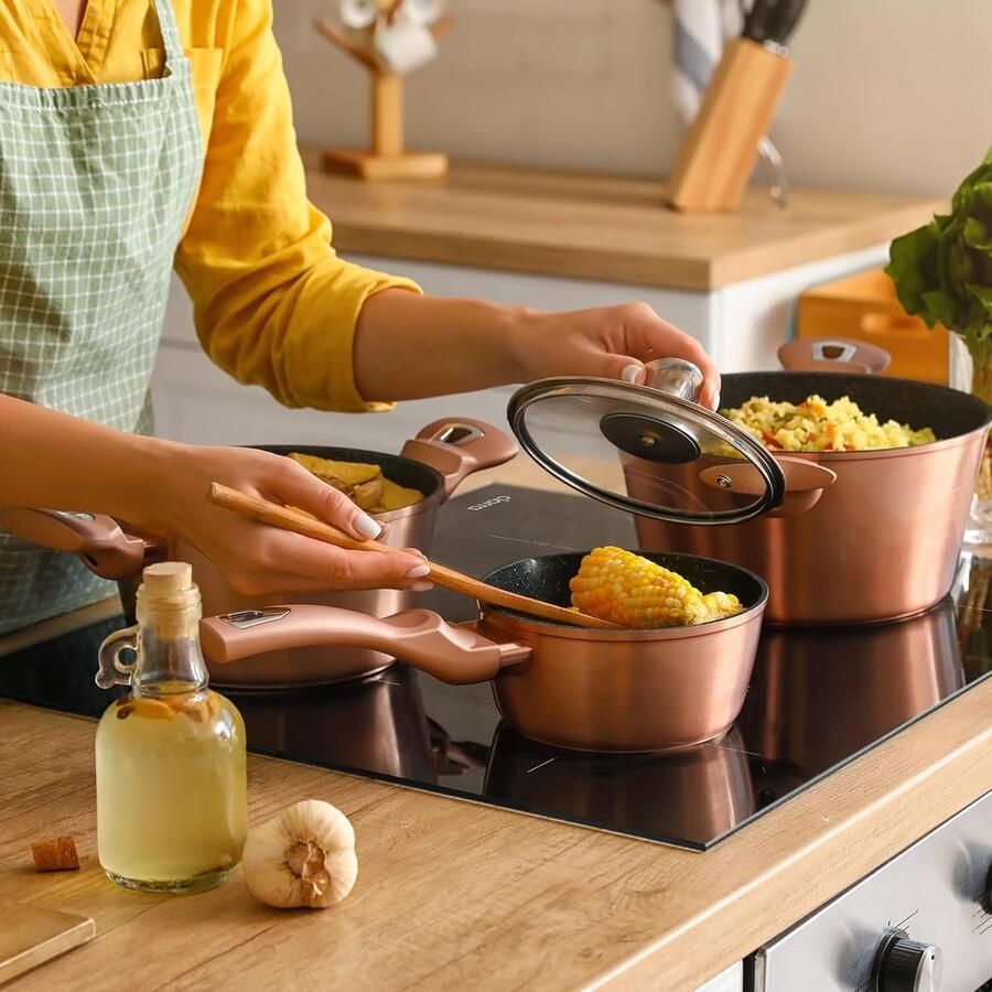 Inductie Kookplaat 4 Pitten Snel Koken Energiezuinig 7200 W Zwart - Foto 3